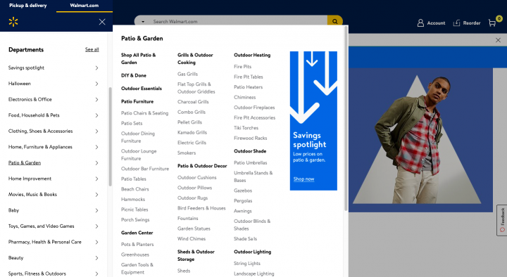 walmart mega menu example How to Build a Mega Menu on Your WordPress Website 3