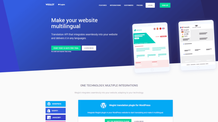Weglot-Website