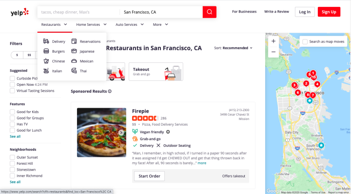 yelp mega menu How to Build a Mega Menu on Your WordPress Website 6