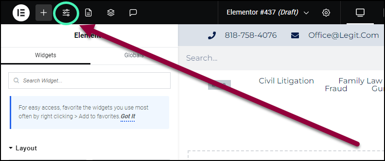 Click site settings Adjust the Lightbox settings 1