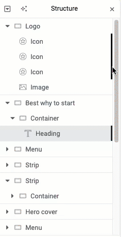 Showing conditions Use page structure to navigate your page 21