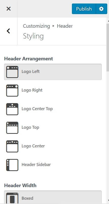 Layers Header and Footer Options 2 layers header Layers Header and Footer Options 1