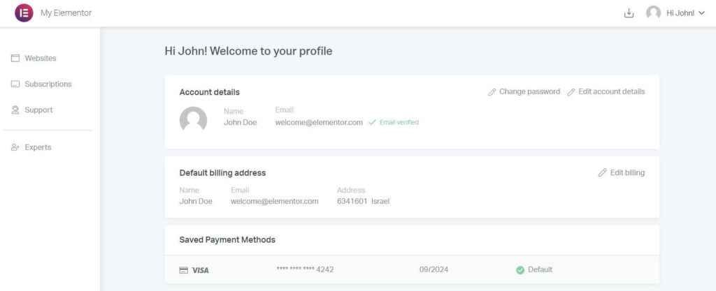 Access your account 6 jdoe profiledetails Access your account 5
