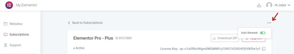 Access your account 46 jdoe threedots Access your account 45