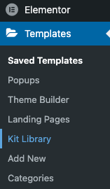 LocatingTheKits What are Elementor Website Kits? 7