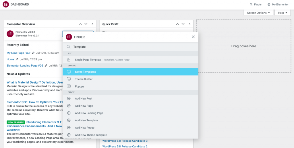 Admin top bar 4 TheFinder Admin top bar 3
