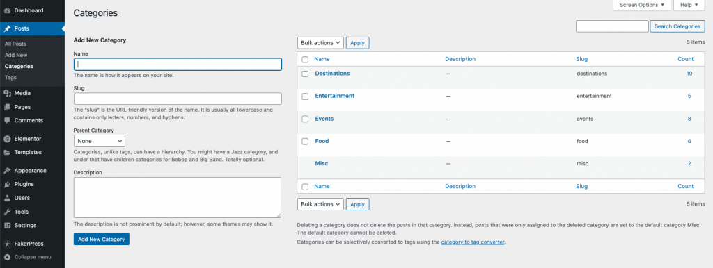 Post Categories Create a blog website 11