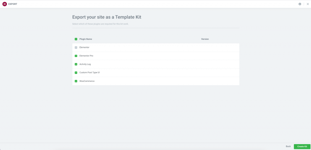 Migrating your existing Elementor built site to an Elementor hosted website 10 Export Plugins 1 Migrating your existing Elementor built site to an Elementor hosted website 9