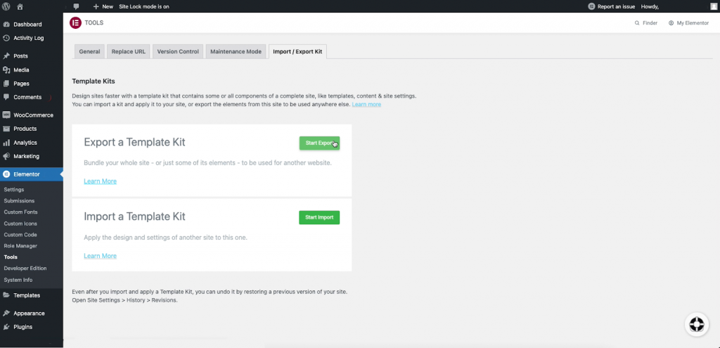 Migrating your existing Elementor built site to an Elementor hosted website 4 ExportKitNew 1 Migrating your existing Elementor built site to an Elementor hosted website 3