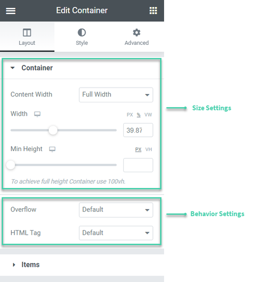 Adjusting the container's size and behavior 2 a871c42c 7532 4e09 a18e b99ab4de1d3f Adjusting the container's size and behavior 1