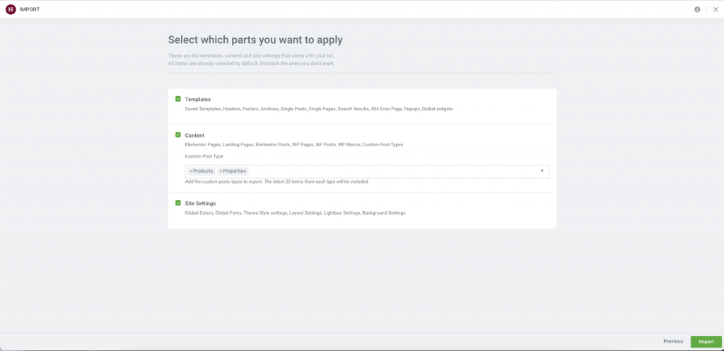 Migrating your existing Elementor built site to an Elementor hosted website 20 import3 Migrating your existing Elementor built site to an Elementor hosted website 19