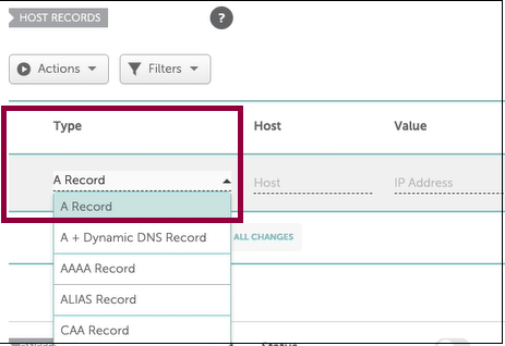 5 Select A from the dropdown Connect your NameCheap domain 25