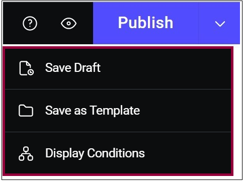 Elementor Top Bar 28 Save draft or publish Elementor Top Bar 27