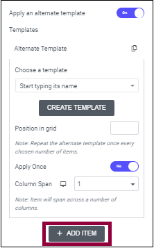 alt temp loop 7 Add an alternate template in a loop grid 31