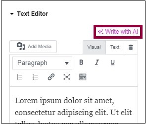 image 23 Write text using Elementor AI 3