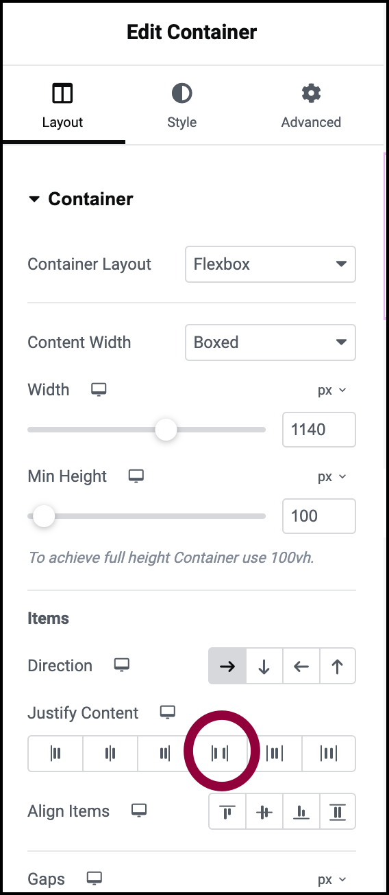 10 justify Create a single page template using Flexbox containers 17