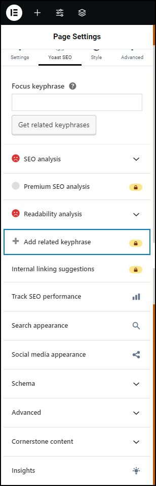 4 Yoast analytics Yoast SEO integration with Elementor 9