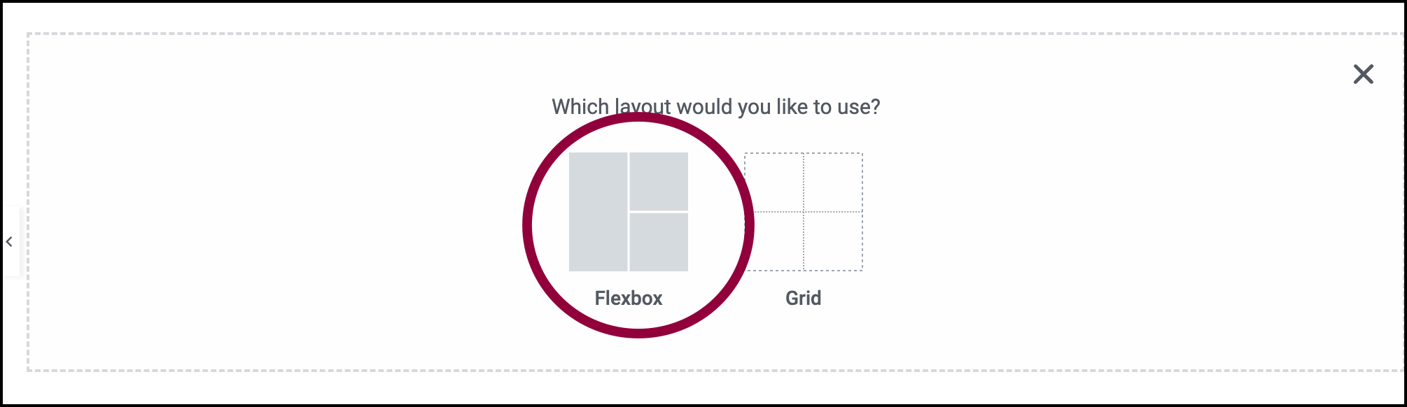 6 Select Create a single page template using Flexbox containers 11