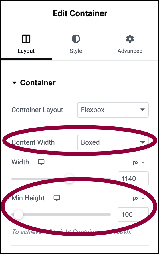 8 Boxed width Create a single page template using Flexbox containers 15