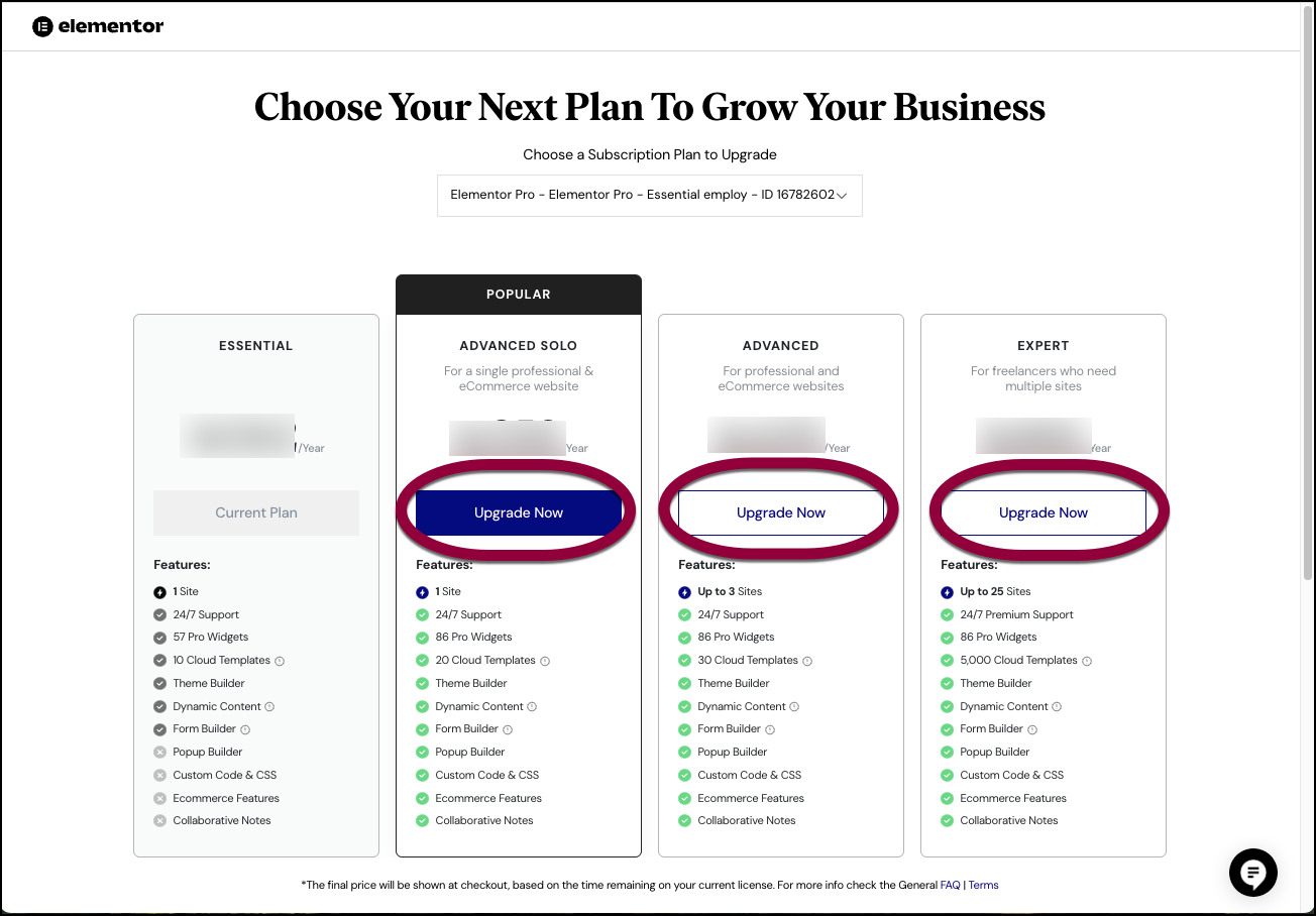Choose an upgrade option Upgrade your subscription 9