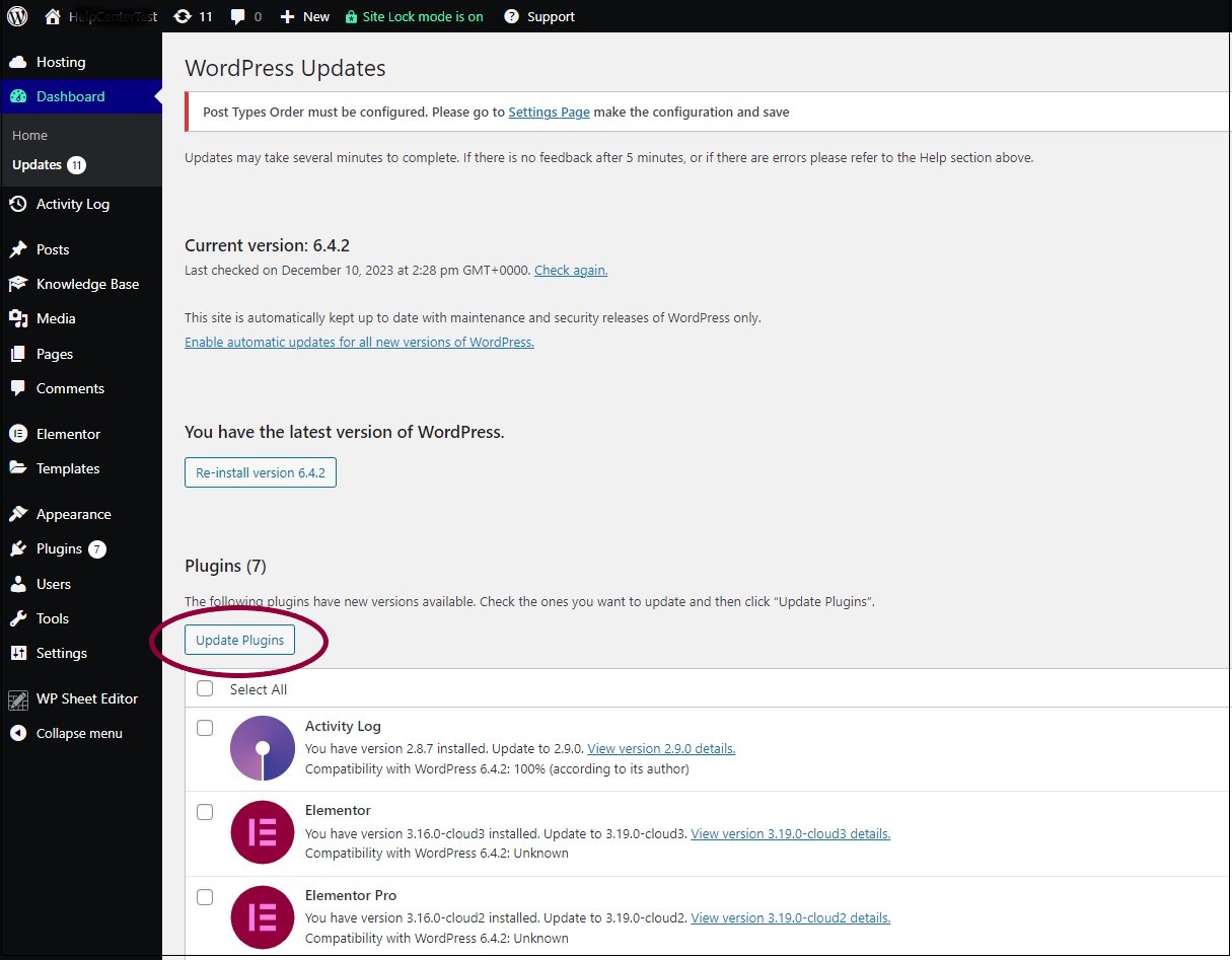 image 49 Update WordPress and WordPress plugins 11