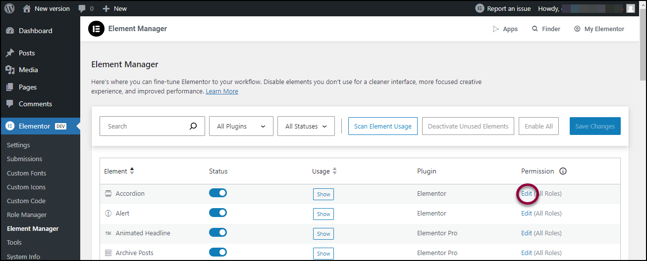 image 14 Limit access to elements 3