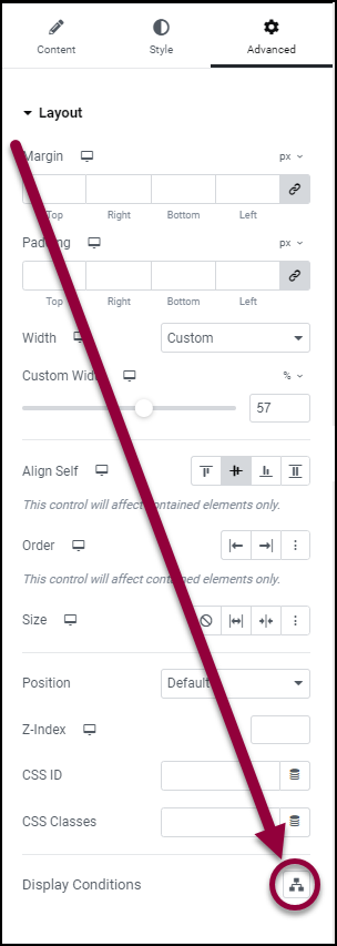 image 33 Show and hide elements on a page (Display Conditions) 5