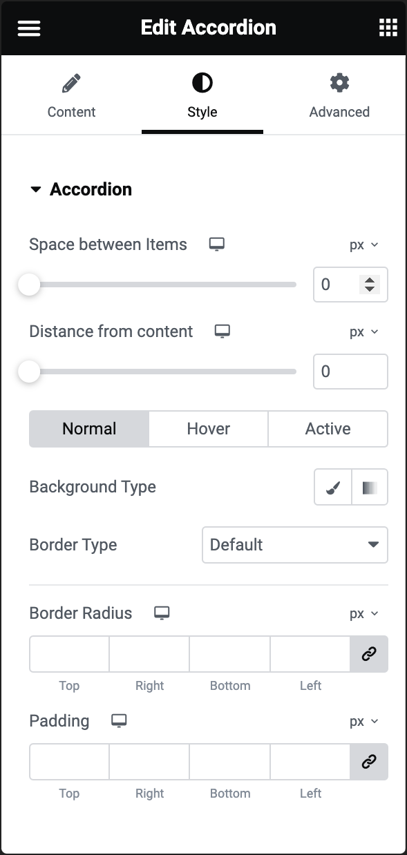 Accordion with nested elements 4