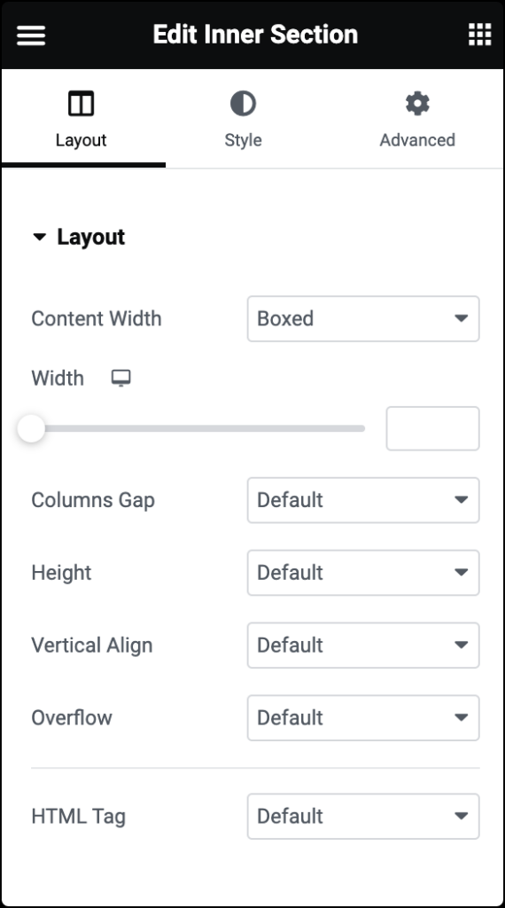 Inner section widget 2 Inner Section widget 11