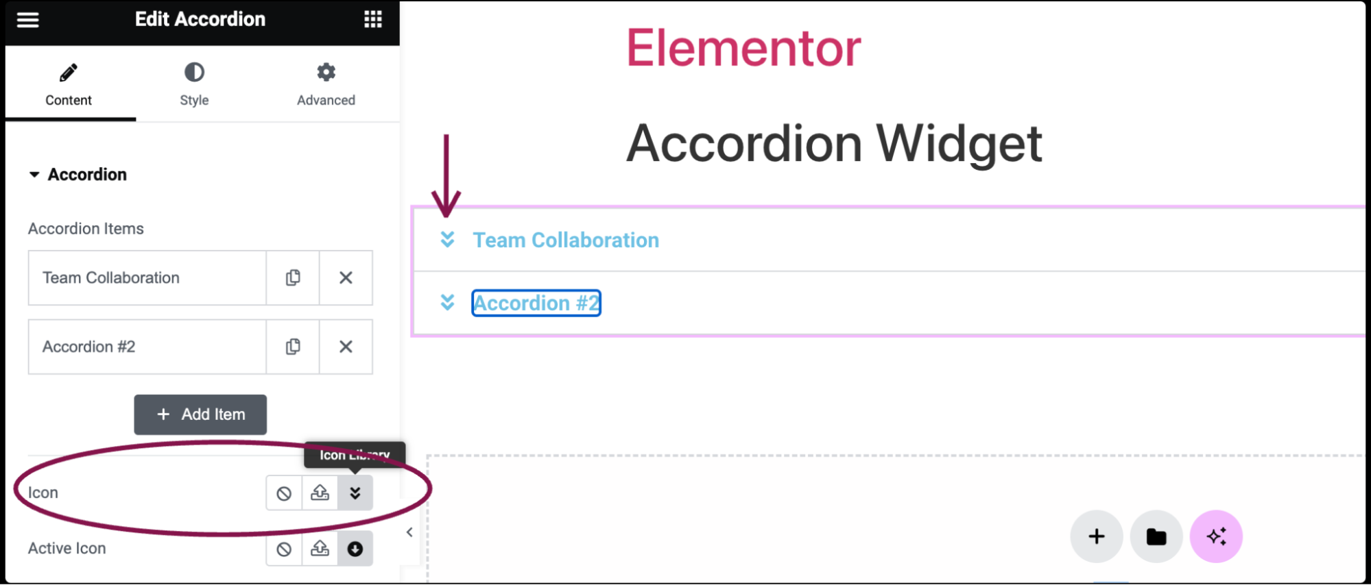 Accordion widget 4