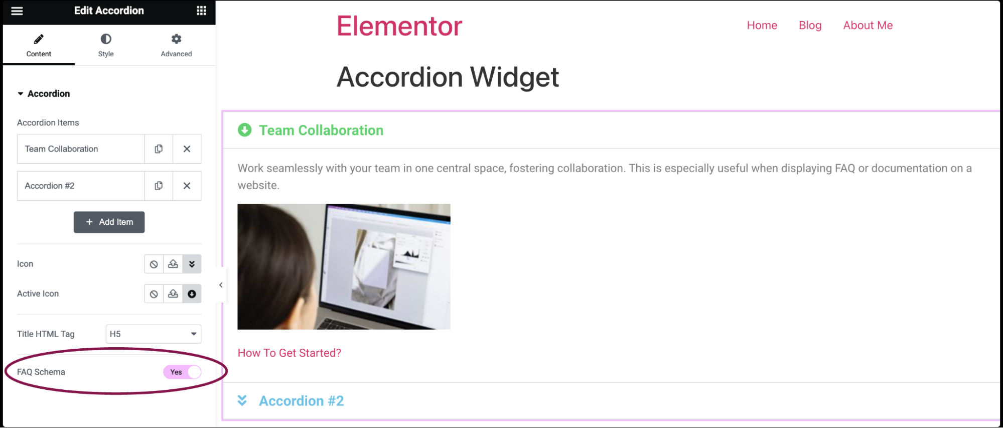 Accordion widget 5