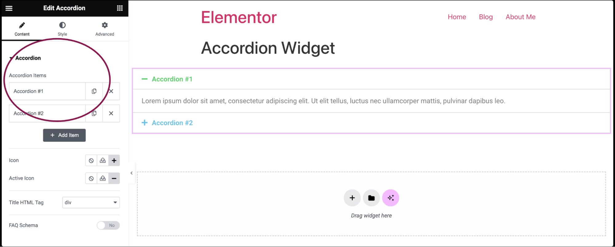 Accordion widget 7