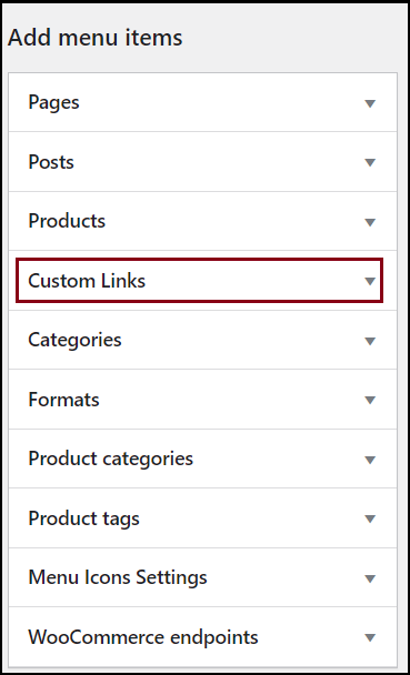 Create dropdown menu 6