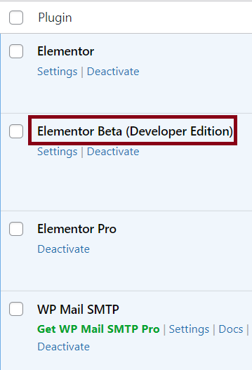 Developer edition plugin 1