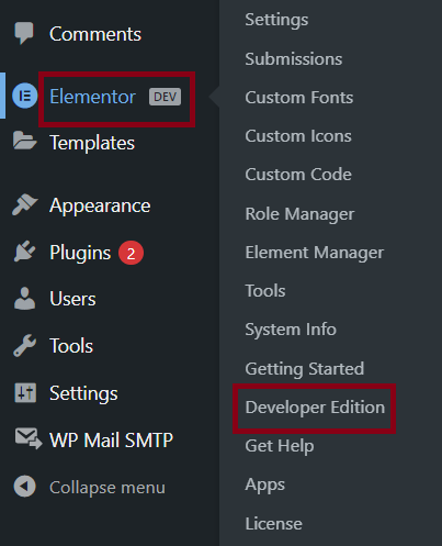 Developer edition plugin 2