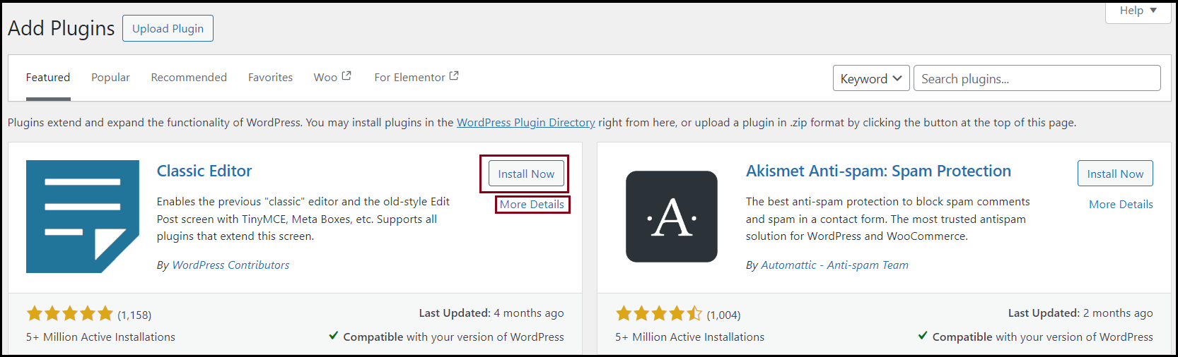 Install WordPress plugins 2