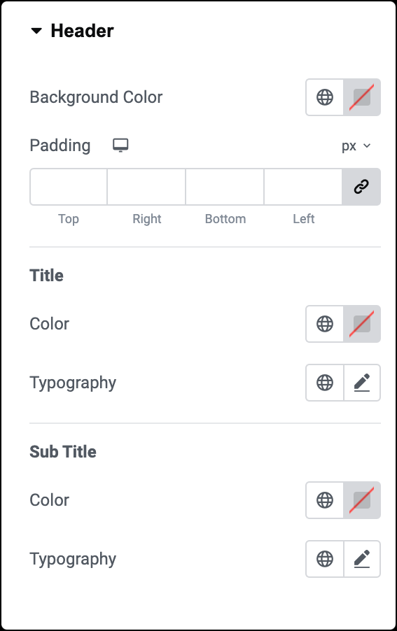 Price Table widget 5