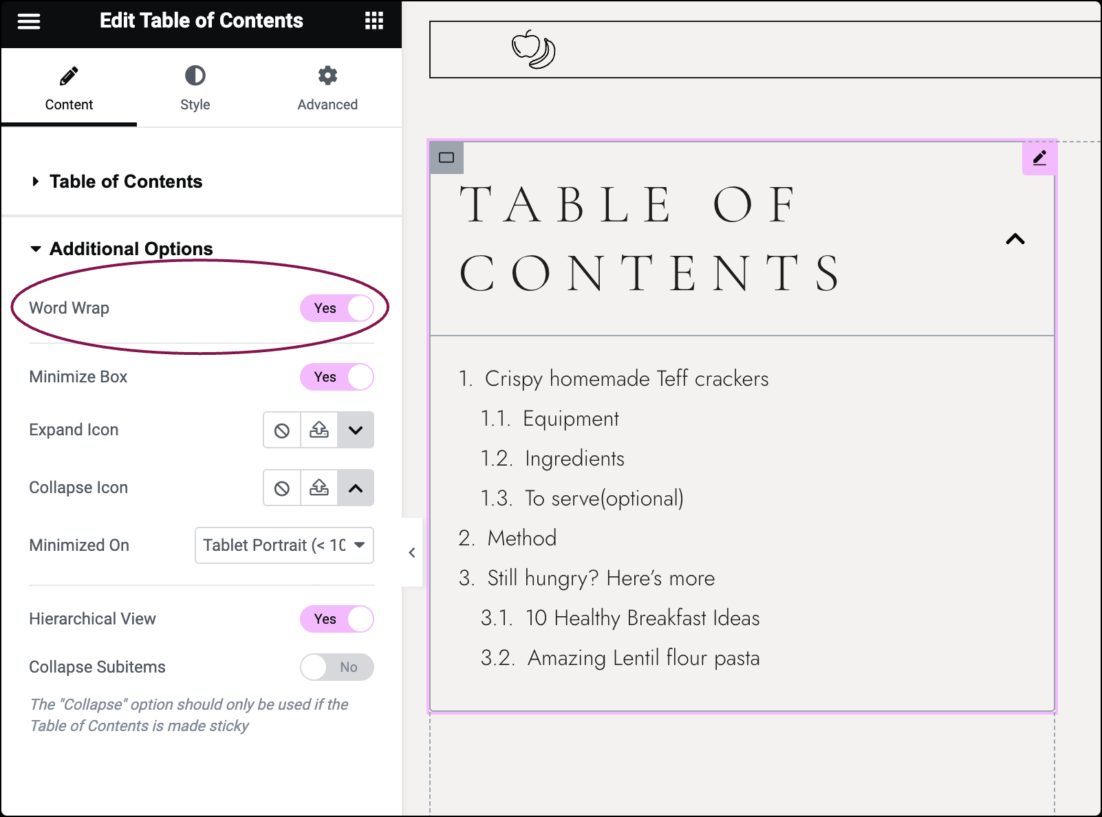 Table of Contents 6