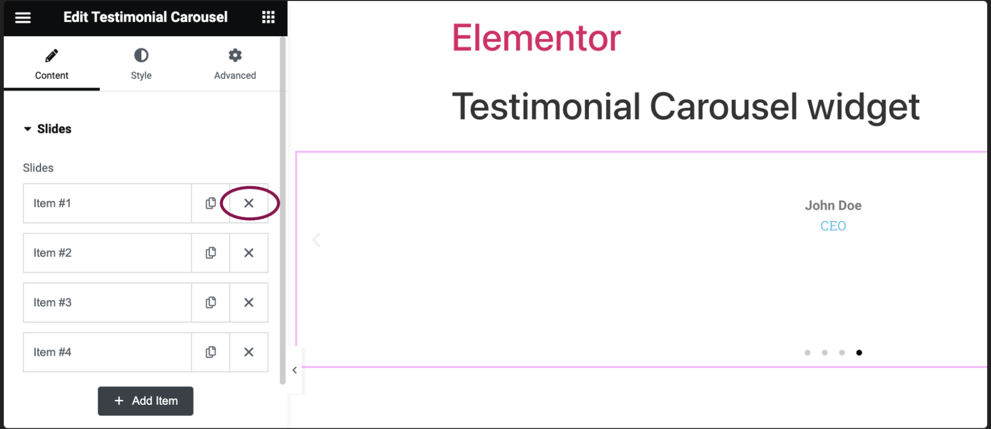 Testimonial Carousel widget 21