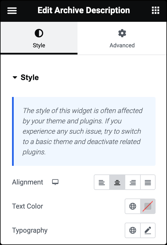 WooCommerce Archive Description widget 6