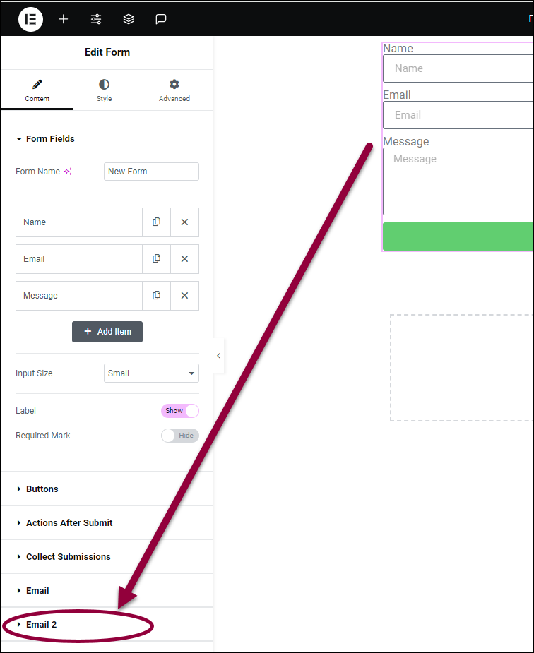 image 102 Send Email Confirmations with Elementor Forms 27