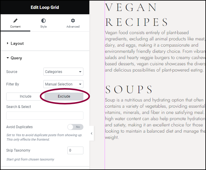 image 60 Create a category page using the Loop Grid or Loop Carousel 267