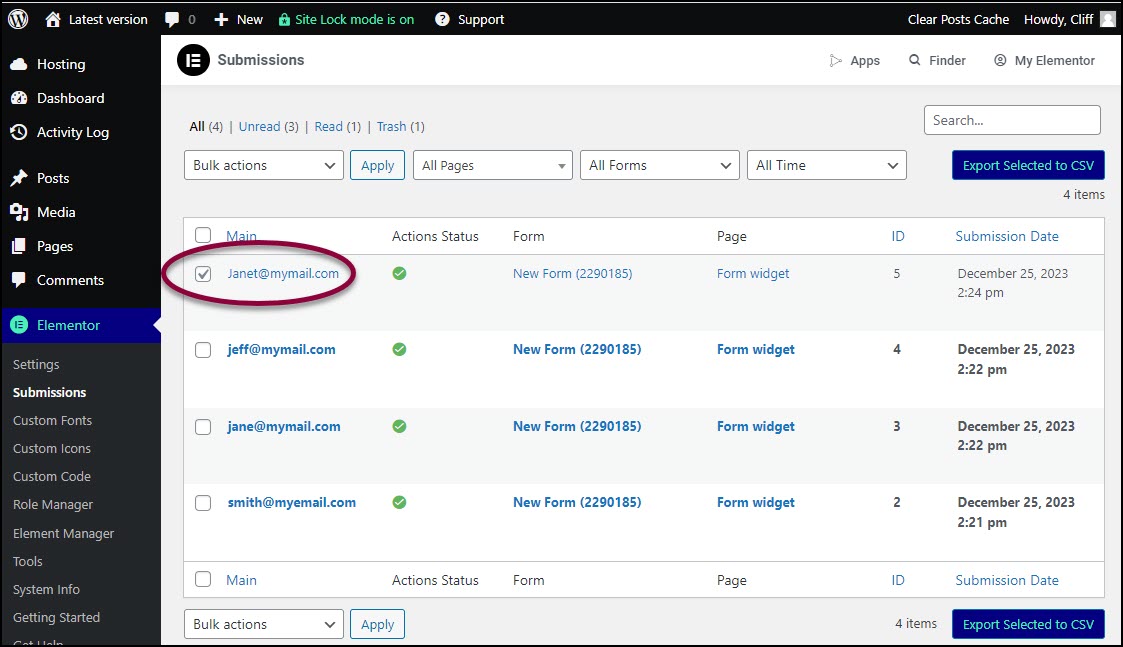 image 90 Manage form submissions 7