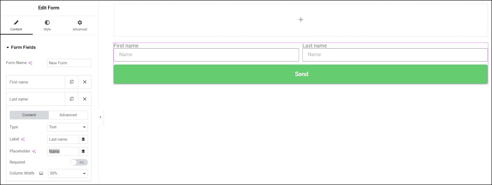 image 99 Create forms with multiple fields in a row 11