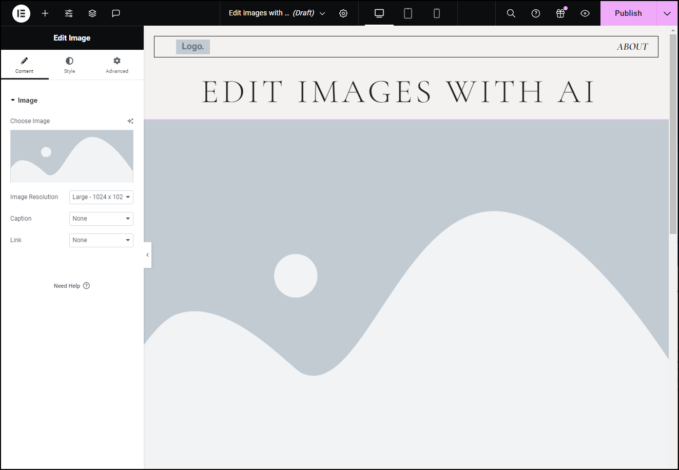 image 13 Generate and edit images in the Media Library using Elementor AI 15