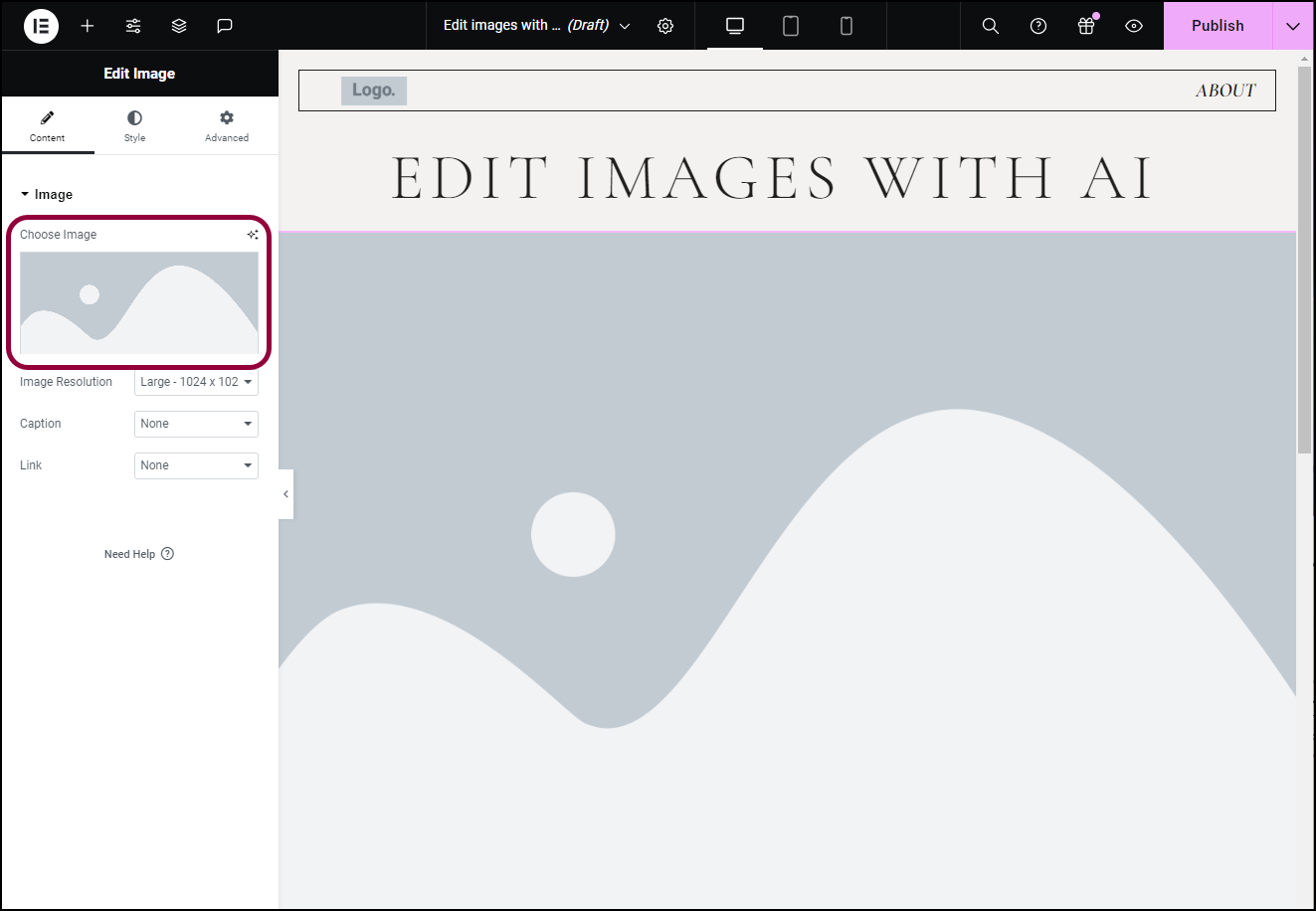 image 14 Generate and edit images in the Media Library using Elementor AI 17