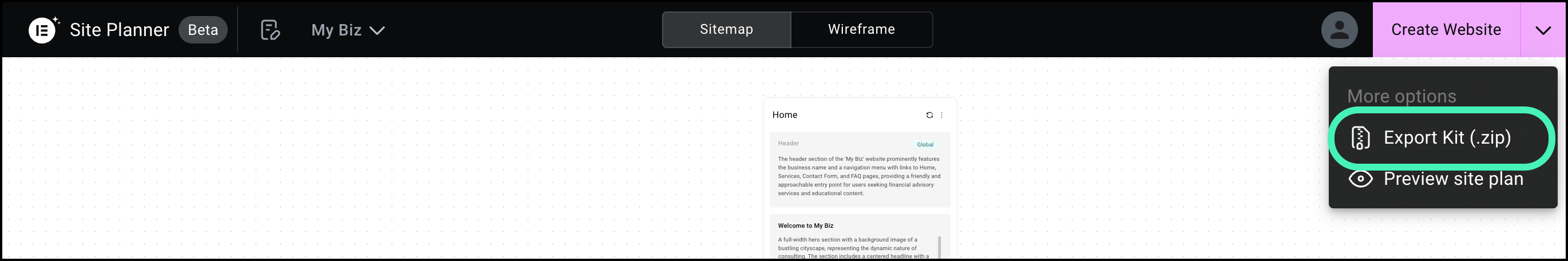 2024 12 11 10 32 35 Build an entire website from scratch with Elementor AI's Site Planner 67