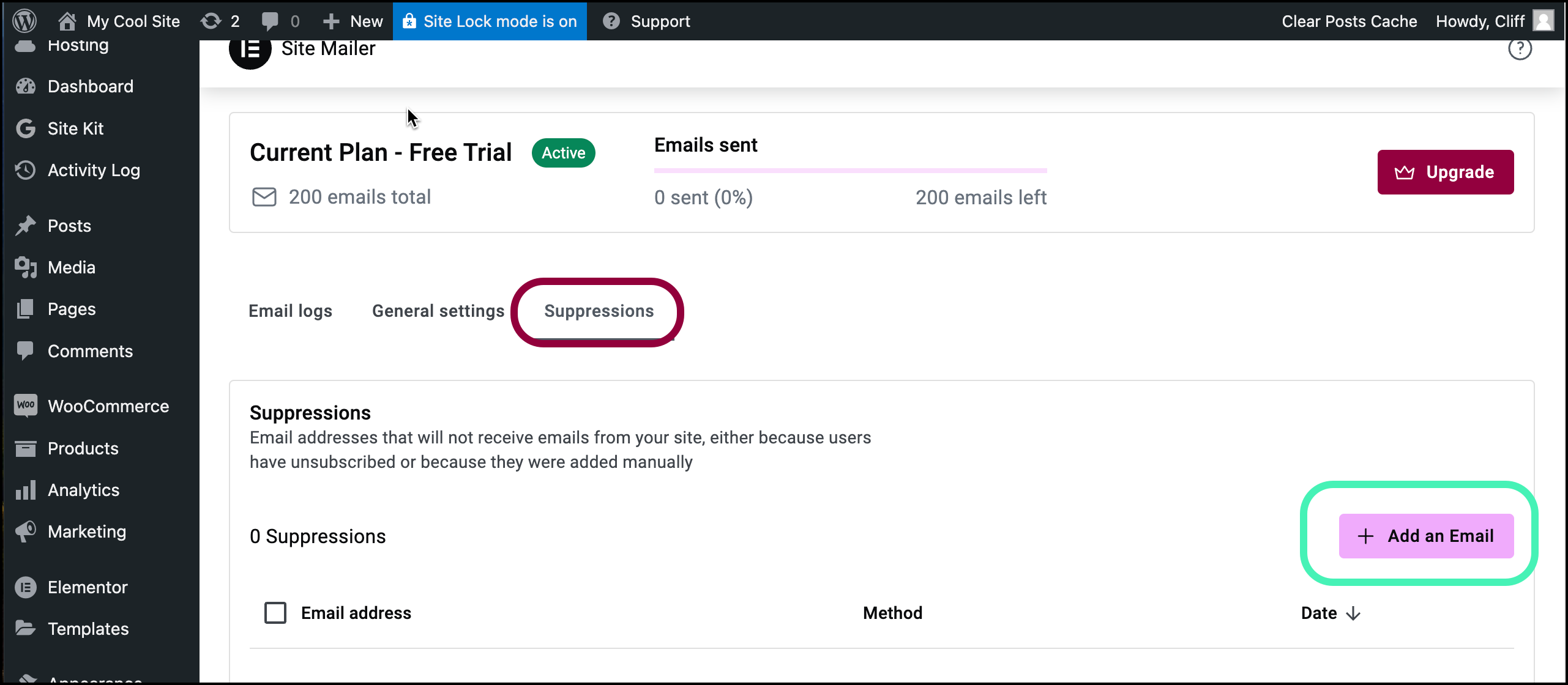 7 suppressions Get started with Site Mailer 13