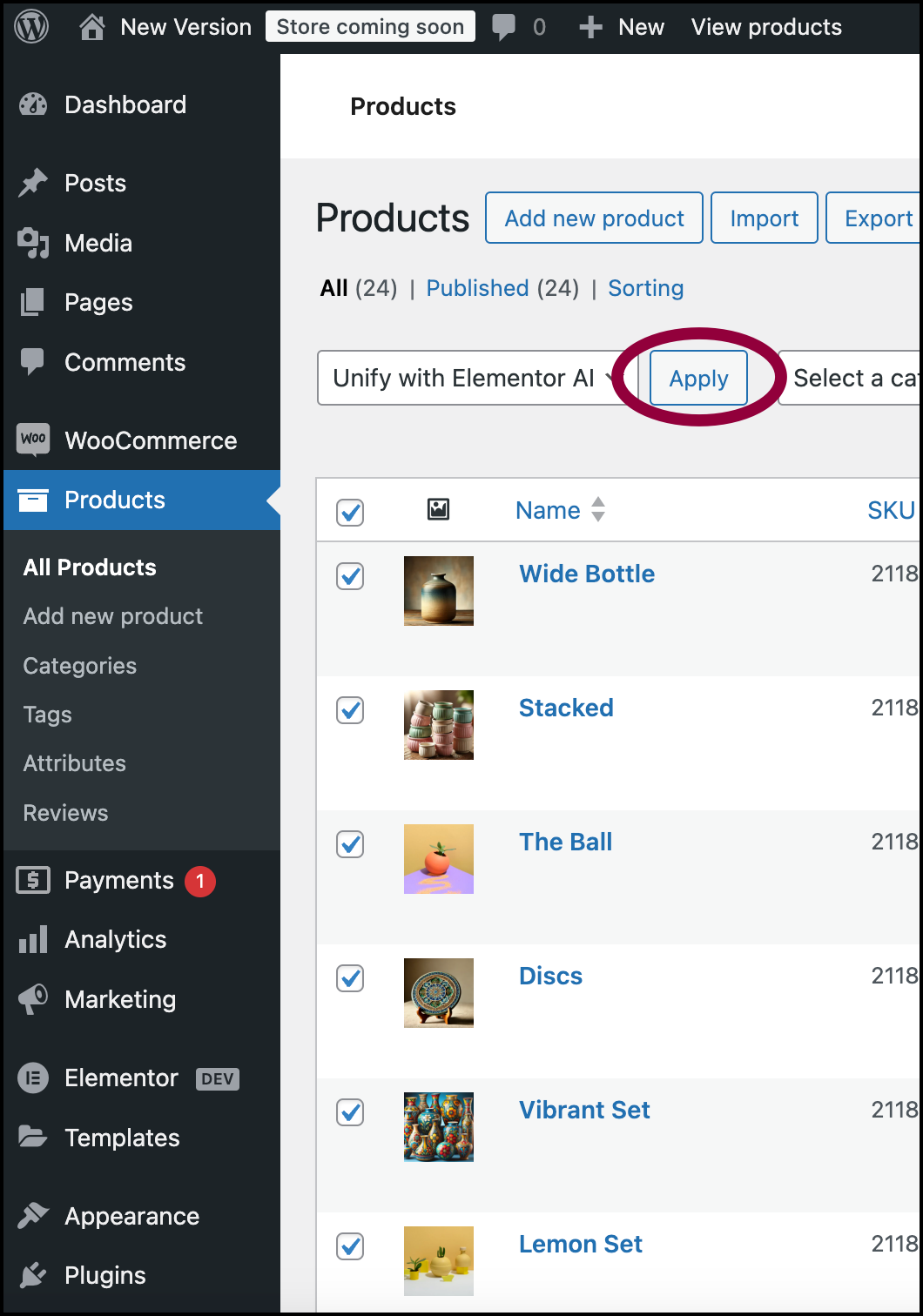 image 4 Standardize your product photos with Elementor AI 9