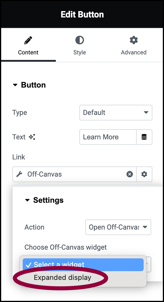 image 78 Add an Off Canvas widget to a Loop Grid 21